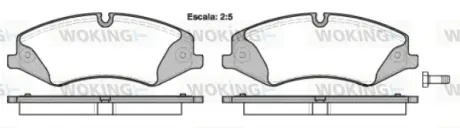 Колодки гальмівні (передні) Land Rover Discovery IV/V 09-/Range Rover III/IV/Sport I/II 06- WOKING P15093.00