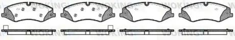 Колодки гальмівні (передні) Land Rover Range Rover/Discovery 2.0-5.0 09- замінено на 0 986 494 980 WOKING P15093.10