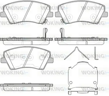 Колодки гальмівні WOKING P1512304
