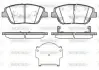 Колодки гальмівні диск. перед. (вир-во Remsa) Hyundai Nf v 2.0 05-10,Kia Optima 1.7 10- (P15233.02) WOKING P1523302 (фото 1)
