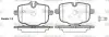 Колодки гальмівні диск. задн. (вир-во Remsa) BMW 5F10 5G30 7G11 (P15333.00) WOKING P1533300 (фото 1)