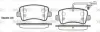 Колодки гальмівні диск. задн. (вир-во Remsa) Renault Master III (11-), Opel Movano B (10-) (з датч зносу) (P15393.01) WOKING P1539301 (фото 1)