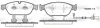 Колодки гальмівні диск. перед. (вир-во Remsa) Audi A6 A7 13>18 A8 11>18 (P15413.02) WOKING P1541302 (фото 1)