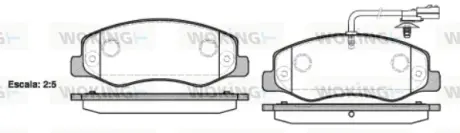 Гальмівна колодка дискова Woking  WOKING P15423.01