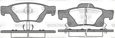 Колодки гальмівні WOKING P1546302