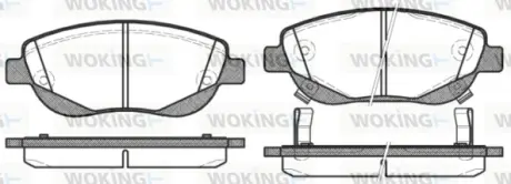 Колодки гальмівні WOKING P1548302