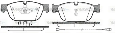 Колодки гальмівні (передні) Citroen C4/C5/C6/Peugeot 308/407/508 09- WOKING P15513.01
