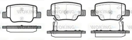 Колодки гальмівні WOKING P1552302