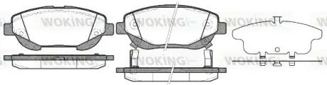Колодки гальмівні диск. перед. (вир-во Remsa) Toyota Avensis 1.6 09-,Toyota Avensis 2.0 09- (P15533.02) WOKING P1553302