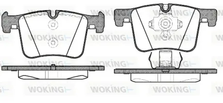Колодки гальмівні WOKING P1557300