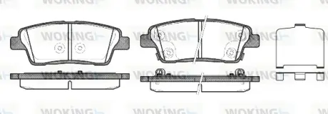 Колодки гальмівні WOKING P1558302