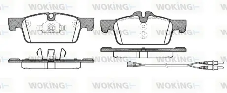 Колодки гальмівні диск. перед. (вир-во Remsa) PSA 508 10>18 (P15613.01) WOKING P1561301