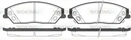 Гальмівна колодка дискова Woking WOKING P15673.02