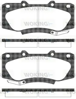 Колодки дискового тормоза WOKING P1568304