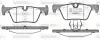 Колодки гальмівні диск. задн. (вир-во Remsa) BMW 3F30 1F20 (P15763.00) WOKING P1576300 (фото 1)