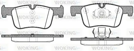 Колодки дискового тормоза WOKING P15783.00