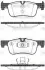 Колодки гальмівні (передні) Audi Q5 13-17/BMW 1 (F20/F21) 11-/2 (F22/F23/F87/F45/F46) 14- WOKING P15783.10 (фото 1)