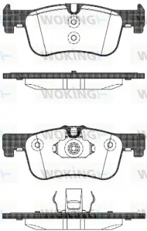 Колодки гальмівні (передні) Audi Q5 13-17/BMW 1 (F20/F21) 11-/2 (F22/F23/F87/F45/F46) 14- WOKING P15783.10