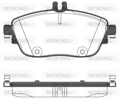 Гальмівна колодка дискова Woking  WOKING P15853.08