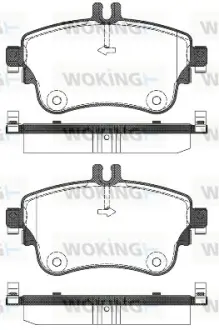 Колодки гальмівні (передні) MB A-class (W176)/B-class (W246) 11- WOKING P15873.08