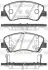 Колодки гальмівні диск. перед. (вир-во Remsa) Hyundai Accent (10-), i20 (14-), Kia Rio (11-) (17-) (P15883.02) WOKING P1588302 (фото 1)