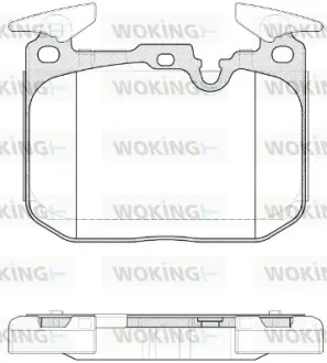 Колодки гальмівні (передні) BMW 1 (F20/F21)/2 (F22/F44-F46/F87)/3 (F30/F31/F34/F80)/4 (F32/F36) 11- WOKING P15913.10
