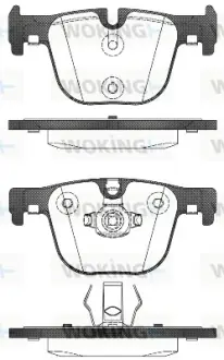 Колодки гальмівні (задні) BMW 3 (F30/F31/F34/F80)/4 (F32/F36/F82) 11- WOKING P15933.00