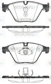 Колодки гальмівні (передні) BMW 5 (F10,F11)/6 (F06,F12,F13) 09- WOKING P15963.00