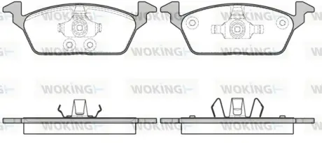 Колодки гальмівні WOKING P16033.00