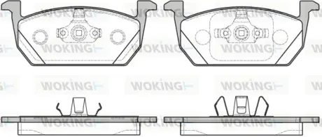 Колодки гальмівні WOKING P1610300