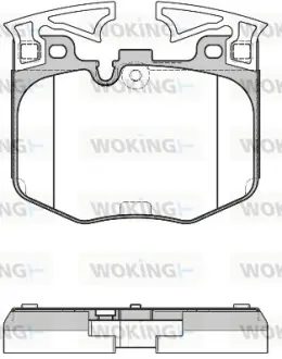 Колодки гальмівні (передні) BMW 3 (G20) 18-/5 (G30/F90)/7 (G11/G12) 15- (Brembo) WOKING P16113.00