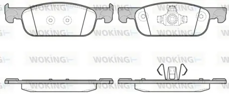 Колодки гальмівні (передні) Renault Logan II/Clio IV/Sandero II 11-/Lada Xray 16- WOKING P16183.00