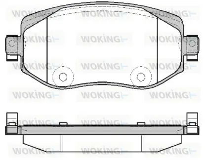 Колодки гальмівні (передні) Renault Megane IV 15- (TRW) Q+ WOKING P1624308