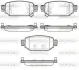 Колодки гальмівні диск. задн. (вир-во Remsa) Mazda 3 1,5d 16>19 (P16313.02) WOKING P1631302 (фото 1)