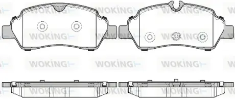 Колодки гальмівні WOKING P17053.00