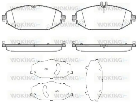 Колодки гальмівні диск. перед. (вир-во Remsa) MB C205 E213 (P17183.00) WOKING P1718300