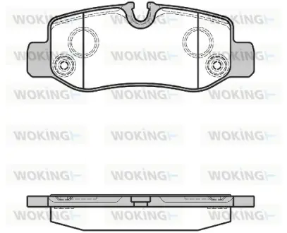 Колодки гальмівні диск. задн. (вир-во Remsa) MB Vito 447 14> (P17243.00) WOKING P1724300