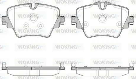 Колодки гальмівні WOKING P1725308
