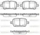 Колодки гальмівні диск. задн. (вир-во Remsa) Opel Astra k 1.0 15-,Opel Astra k 1.4 15- (P17283.02) WOKING P1728302 (фото 1)