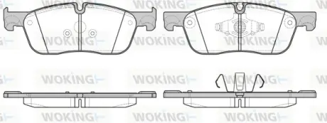 Колодки гальмівні (передні) Land Rover Discovery Sport 14-/Range Rover Evoque 11- WOKING P17333.00