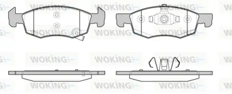 Колодки гальмівні WOKING P1734302