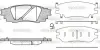Колодки гальмівні диск. задн. (вир-во Remsa) Lexus RX UX ES, Toyota Camry V70, Rav4 V (P17363.10) WOKING P1736310 (фото 1)