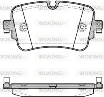Колодки дискового тормоза WOKING P1768308