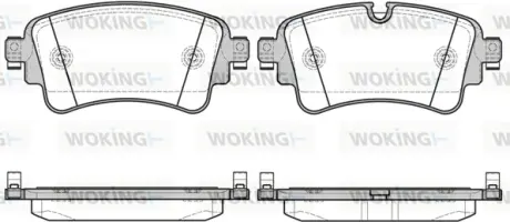 Колодки гальмівні WOKING P1769308
