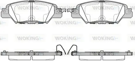 Колодки гальмівні WOKING P1777300
