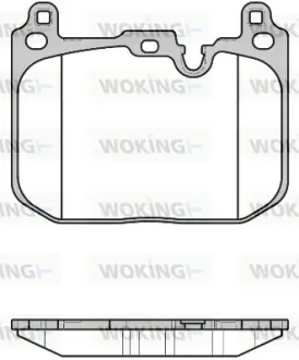 Колодки дискового тормоза WOKING P1780300