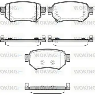 Колодки гальмівні WOKING P1782302