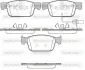 Колодки гальмівні (передні) Audi A4 15-/Audi A5 09- (+датчик) WOKING P17923.01 (фото 1)