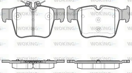 Колодки гальмівні WOKING P1797300