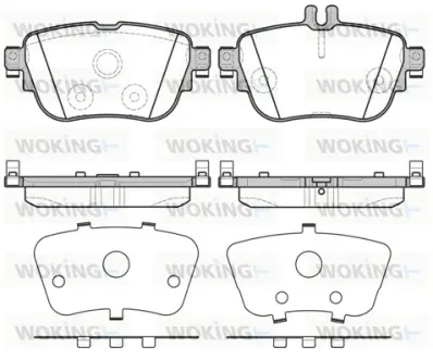 Колодки гальмівні диск. задн. (вир-во Remsa) MB E-class (W213) (16-) (P17993.00) WOKING P1799300